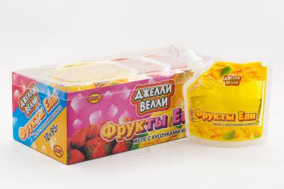 Фруктовое желе с кусочками кокоса Джелли Велли Фрукты Ели (Китай) 95г