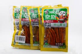 Острые мучные снеки Дандзя (латяо) со вкусом грудинки барбекю (Китай) 76г