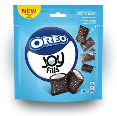 Подушечки с молочной начинкой Oreo Joy Fills vanilla creme Cookies 90 грамм